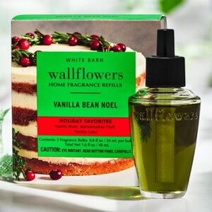 Bath & Body Works Wallflowers Refill Vanilla Bean Noel Holiday Christmas 2 Pack